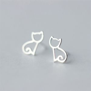 NEW - 925 Sterling Silver Kitty Cat Earrings